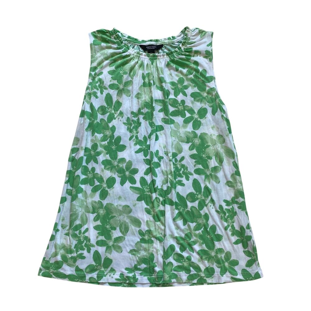 Simply Vera Wang Floral Pattern Tank Top, Women's Medium